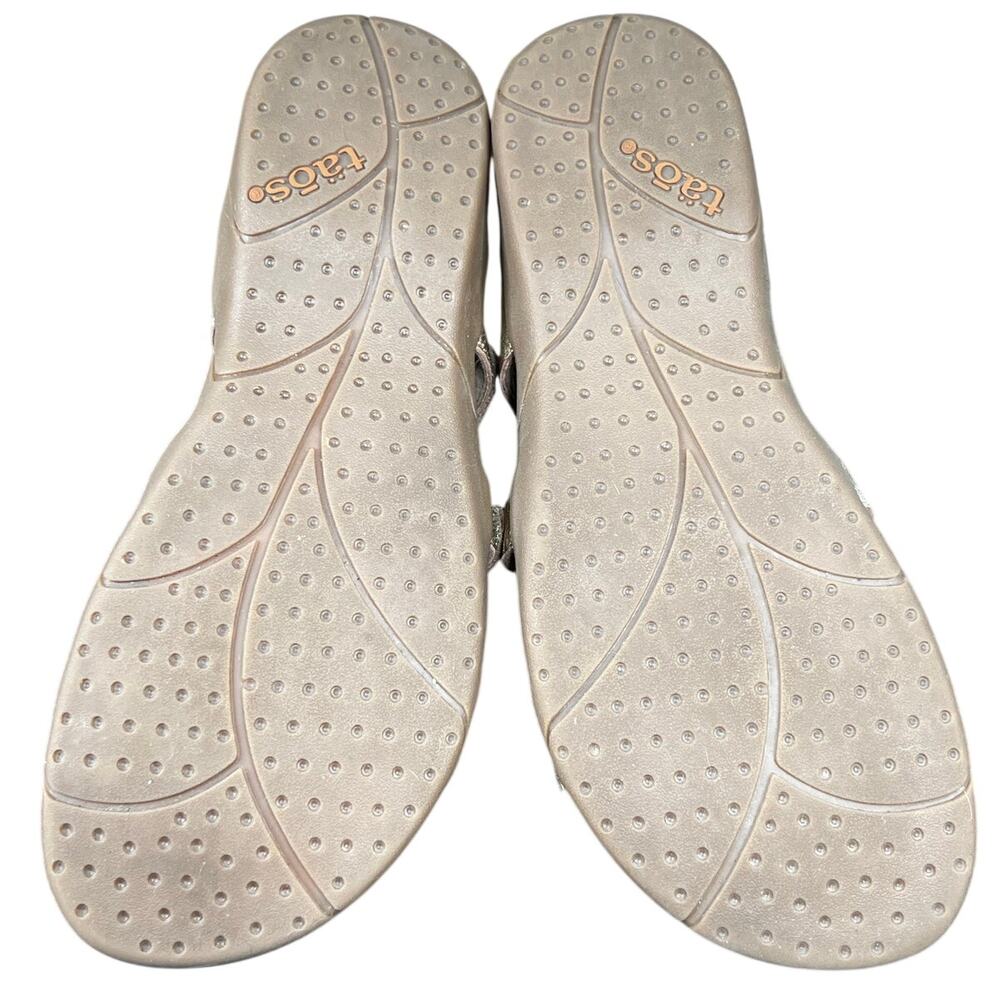 Taos Women’s Prize 4 Gold Leather Slip On Slide Sandal Size US 8 - Picture 9 of 10